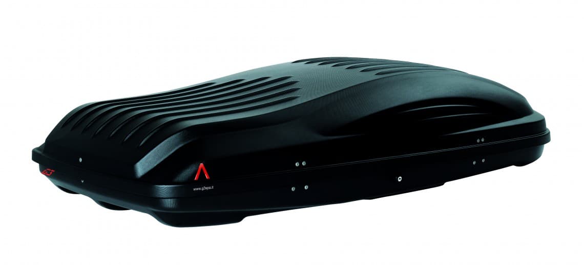 Black G3 Reef 580 car roof box with dual-side opening
